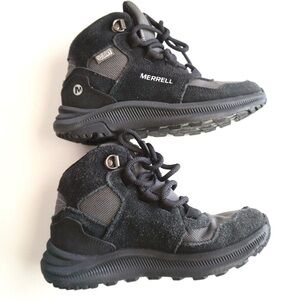 Merrell Kids Black Hiking Shoes